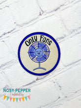 Load image into Gallery viewer, Only Fans patch (2 sizes included) machine embroidery design DIGITAL DOWNLOAD