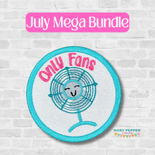 Load image into Gallery viewer, Only Fans patch (2 sizes included) machine embroidery design DIGITAL DOWNLOAD