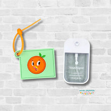 Load image into Gallery viewer, Orange Bird Quilted Square Sanitizer Case machine embroidery design DIGITAL DOWNLOAD