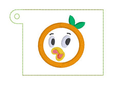 Load image into Gallery viewer, Orange Bird Quilted Square Sanitizer Case machine embroidery design DIGITAL DOWNLOAD