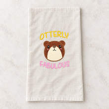 Load image into Gallery viewer, Otterly Fabulous machine embroidery design (4 sizes included) DIGITAL DOWNLOAD