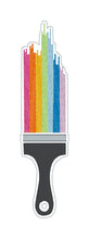 Load image into Gallery viewer, Paintbrush 5x7 bookmark/bag tag/ornament machine embroidery design DIGITAL DOWNLOAD