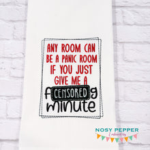 Load image into Gallery viewer, Panic Room machine embroidery design (4 sizes included) DIGITAL DOWNLOAD