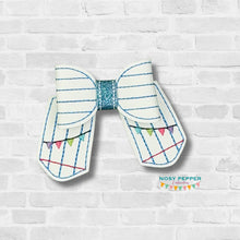 Load image into Gallery viewer, Paper ITH Bow (2 sizes included) machine embroidery design DIGITAL DOWNLOAD