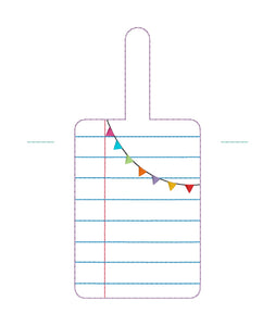 Paper lanyard card case machine embroidery design (eyelet and snap tab designs included) DIGITAL DOWNLOAD