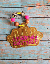 Load image into Gallery viewer, Passenger Princess bagtag/bookmark/ornament machine embroidery design DIGITAL DOWNLOAD