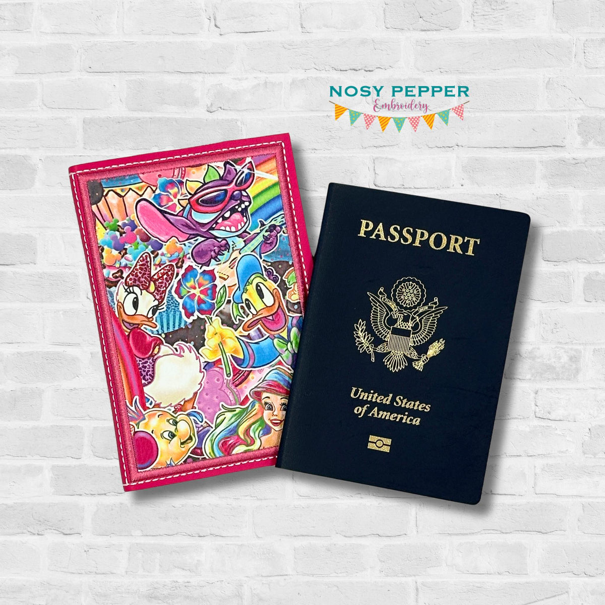 Passport Inlay Design Passport Cover machine embroidery design 6x10 hoop (4 sizes included ...