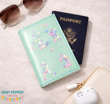 Load image into Gallery viewer, Shaker passport cover machine embroidery design DIGITAL DOWNLOAD