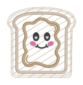 Peanut Butter hot pad machine embroidery design (5 sizes included) DIGITAL DOWNLOAD