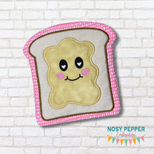 Load image into Gallery viewer, Peanut Butter hot pad machine embroidery design (5 sizes included) DIGITAL DOWNLOAD