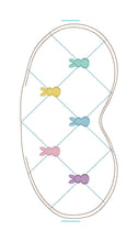 Load image into Gallery viewer, Peep Quilted Set machine embroidery design (ITH bag w/5 sizes and sleep mask w/2 sizes included) DIGITAL DOWNLOAD