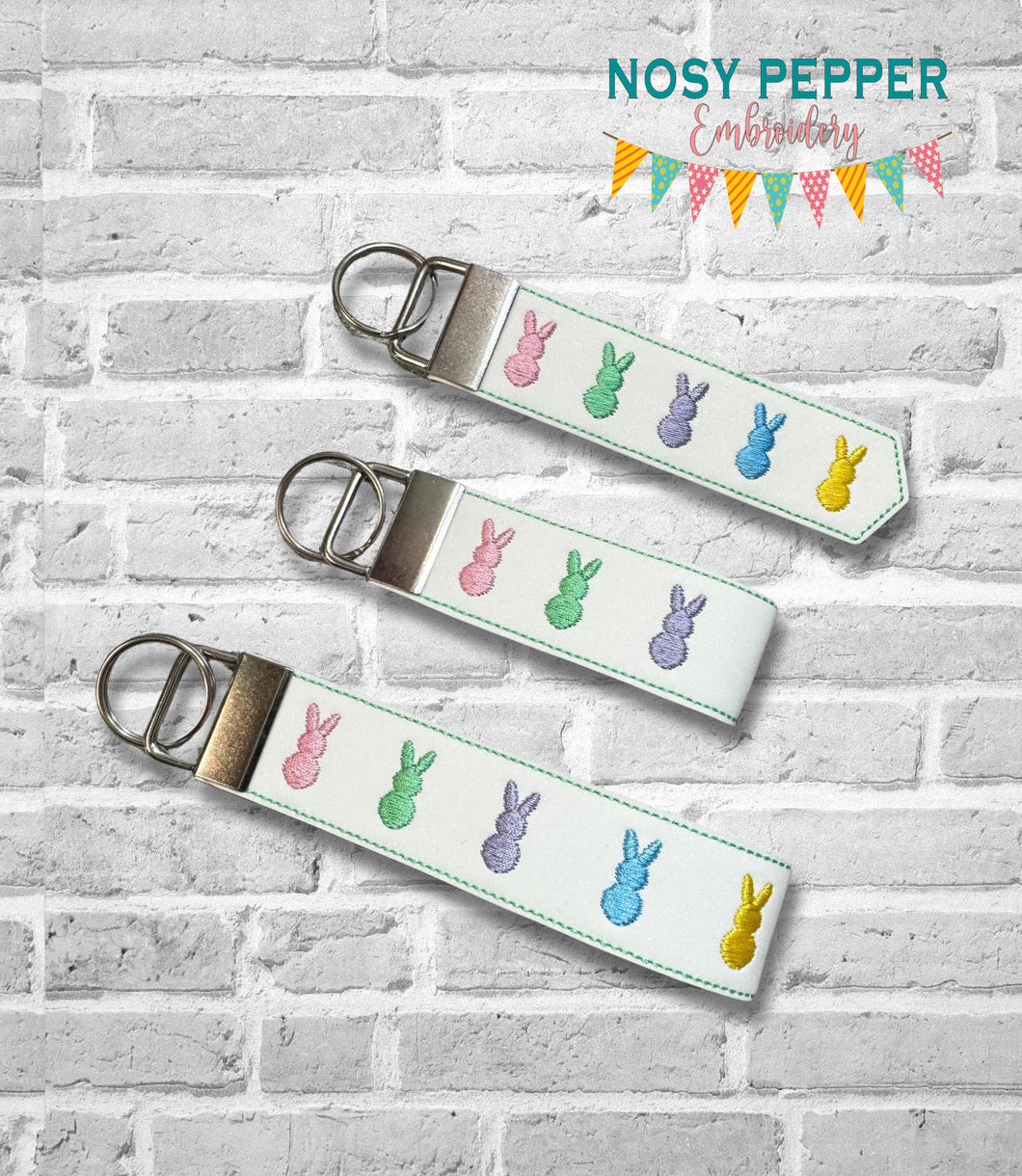 Peeps key fob set March 25 Mystery Bundle machine embroidery file (3 sizes, single and multi files included) DIGITAL DOWNLOAD