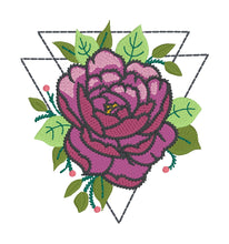 Load image into Gallery viewer, Peony machine embroidery design March 25 Mystery Bundle (5 sizes included) DIGITAL DOWNLOAD