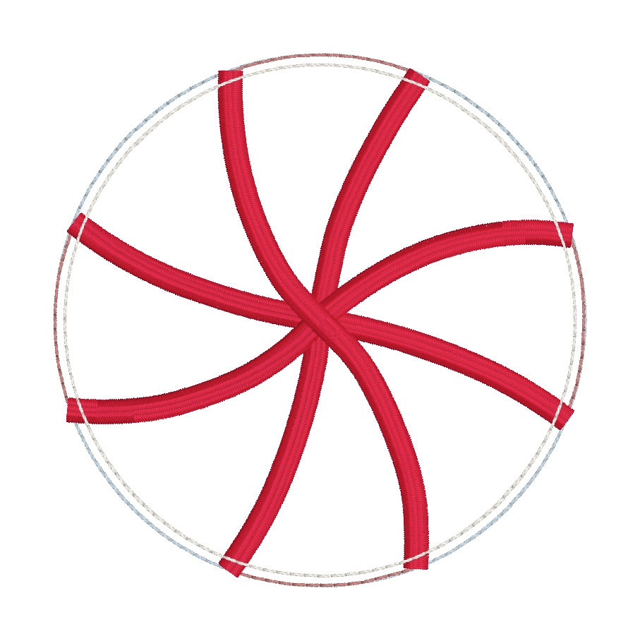 Peppermint applique Mug rug envelope style DEC 24 Mystery Bundle machi ...