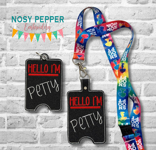 Petty lanyard card case machine embroidery design Spring 2025 Skill Builder Bundle (eyelet and snap tab designs included) DIGITAL DOWNLOAD