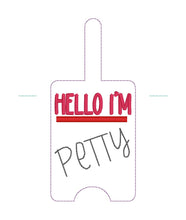 Load image into Gallery viewer, Petty lanyard card case machine embroidery design Spring 2025 Skill Builder Bundle (eyelet and snap tab designs included) DIGITAL DOWNLOAD