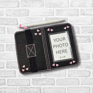 Photo Notebook Cover 2 sizes available machine embroidery design DIGITAL DOWNLOAD