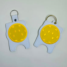 Load image into Gallery viewer, Pickleball Appliqué Sanitizer Case (2 sizes available) machine embroidery design DIGITAL DOWNLOAD