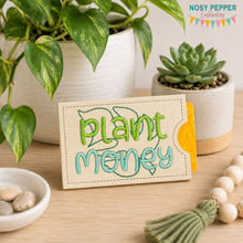 Load image into Gallery viewer, Plant Money Card Case June '26 Mega Bundle machine embroidery design DIGITAL DOWNLOAD