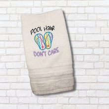 Load image into Gallery viewer, Pool Hair applique machine embroidery design (4 sizes included) DIGITAL DOWNLOAD