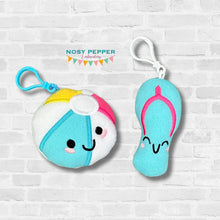 Load image into Gallery viewer, Pool mini stuffie set June 2024 Mystery Bundle machine embroidery design DIGITAL DOWNLOAD