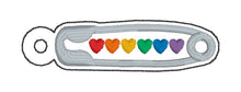 Load image into Gallery viewer, Safety Pin Donation bundle (set of 5 designs) machine embroidery design DIGITAL DOWNLOAD