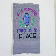 Load image into Gallery viewer, Protecting My Peace machine embroidery design (4 sizes included) DIGITAL DOWNLOAD