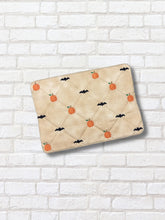 Load image into Gallery viewer, Pumpkin Quilted mug rug machine embroidery design (4 sizes, envelope and turned styles included) DIGITAL DOWNLOAD