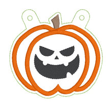 Load image into Gallery viewer, Pumpkin Applique Bunting (4 designs included) machine embroidery design DIGITAL DOWNLOAD