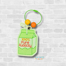Load image into Gallery viewer, Pure Audacity bag tag machine embroidery design DIGITAL DOWNLOAD