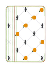 Load image into Gallery viewer, Quilted Pumpkin ITH Bag (4 sizes available) machine embroidery design DIGITAL DOWNLOAD