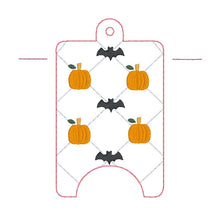 Load image into Gallery viewer, Pumpkin Quilted Sanitizer Case (2 sizes available) machine embroidery design DIGITAL DOWNLOAD
