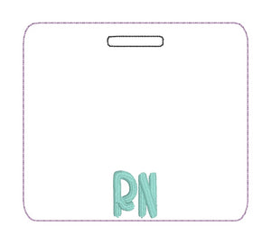 RN Badge buddy machine embroidery design DIGITAL DOWNLOAD