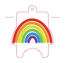 Load image into Gallery viewer, Rainbow Sanitizer Case (2 sizes available) machine embroidery design DIGITAL DOWNLOAD