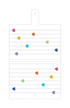 Load image into Gallery viewer, Rainbow Hearts top load notebook cover machine embroidery design DIGITAL DOWNLOAD