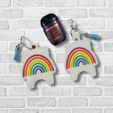 Load image into Gallery viewer, Rainbow Sanitizer Case (2 sizes available) machine embroidery design DIGITAL DOWNLOAD