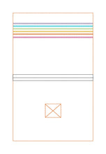 Load image into Gallery viewer, Rainbow Chain notebook cover (2 sizes available) machine embroidery design DIGITAL DOWNLOAD