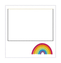 Load image into Gallery viewer, Rainbow Frame machine embroidery design DIGITAL DOWNLOAD