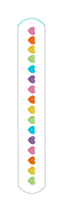Rainbow Heart Slap Bracelet (single and multi files, and applique and vinyl styles included) DIGITAL DOWNLOAD