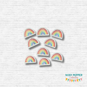 Rainbow squishy feltie embroidery file Oct '24 Patreon Bundle (single and multi files included) DIGITAL DOWNLOAD