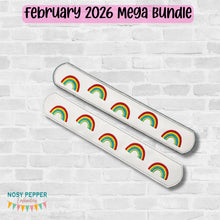 Load image into Gallery viewer, Rainbow Slap Bracelet (single and multi files, and applique and vinyl styles included) DIGITAL DOWNLOAD