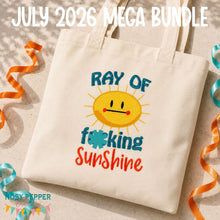 Load image into Gallery viewer, Ray Of Sunshine machine embroidery design (4 sizes included) DIGITAL DOWNLOAD