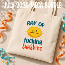 Load image into Gallery viewer, Ray Of Sunshine machine embroidery design (4 sizes included) DIGITAL DOWNLOAD