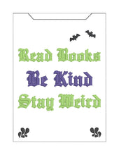 Load image into Gallery viewer, Read More Books reader sleeve (3 sizes included) machine embroidery design DIGITAL DOWNLOAD