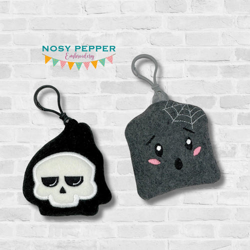 Reaper and Tombstone mini stuffie machine embroidery design machine embroidery design DIGITAL DOWNLOAD