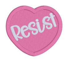 Load image into Gallery viewer, Resist Care patch (2 sizes included) machine embroidery design DIGITAL DOWNLOAD