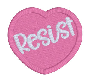 Resist Care patch (2 sizes included) machine embroidery design DIGITAL DOWNLOAD