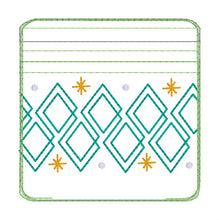 Load image into Gallery viewer, Retro Diamond ITH Bag --2026 Holiday Bundle-- (5 sizes available) machine embroidery design DIGITAL DOWNLOAD