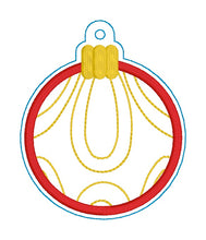 Load image into Gallery viewer, Whimsy appliqué ornament set (set of 3 designs) machine embroidery design DIGITAL DOWNLOAD