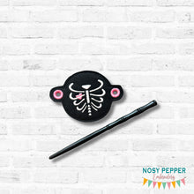 Load image into Gallery viewer, Ribcage Bun cover machine embroidery design DIGITAL DOWNLOAD